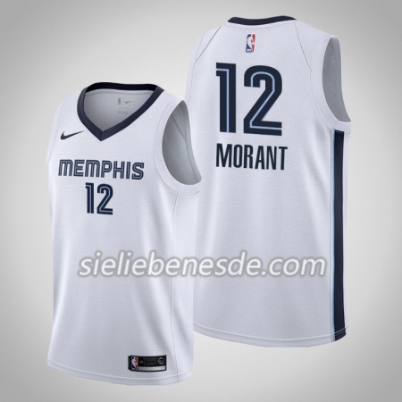 Herren NBA Memphis Grizzlies Trikot Ja Morant 12 Nike 2019-2020 Association Edition Swingman